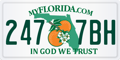FL license plate 2477BH