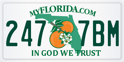 FL license plate 2477BM