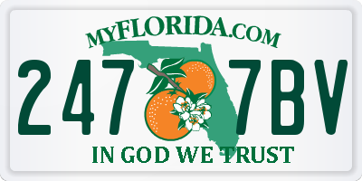 FL license plate 2477BV
