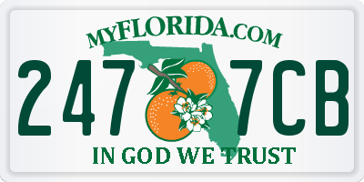 FL license plate 2477CB