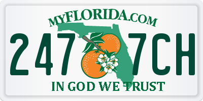 FL license plate 2477CH