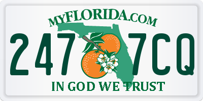 FL license plate 2477CQ