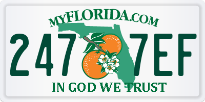 FL license plate 2477EF