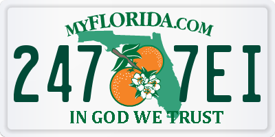 FL license plate 2477EI