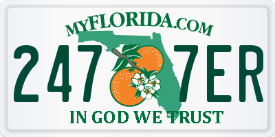 FL license plate 2477ER