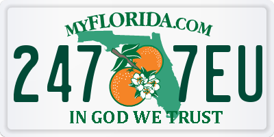 FL license plate 2477EU