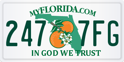 FL license plate 2477FG