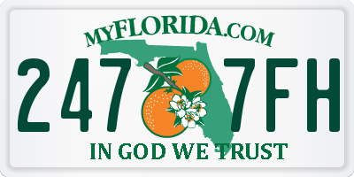 FL license plate 2477FH