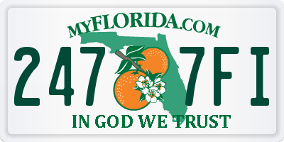 FL license plate 2477FI