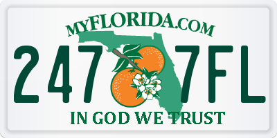 FL license plate 2477FL
