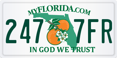 FL license plate 2477FR