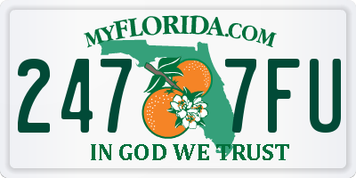 FL license plate 2477FU