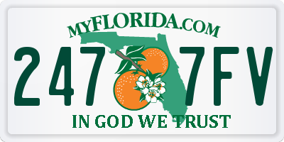 FL license plate 2477FV