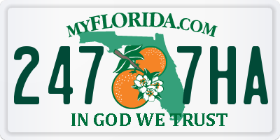 FL license plate 2477HA
