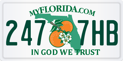 FL license plate 2477HB