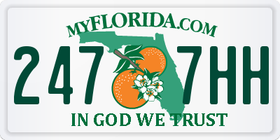 FL license plate 2477HH