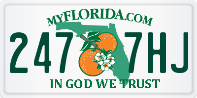 FL license plate 2477HJ