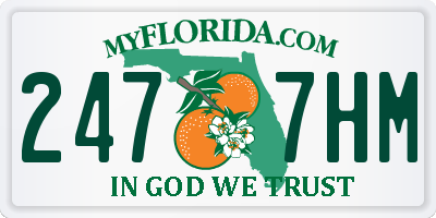 FL license plate 2477HM