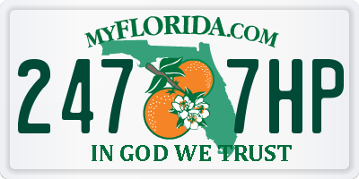 FL license plate 2477HP