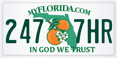 FL license plate 2477HR