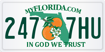 FL license plate 2477HU