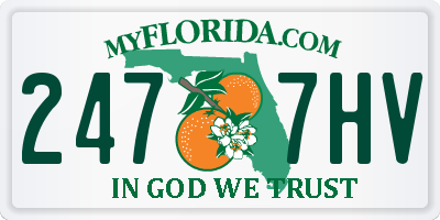 FL license plate 2477HV