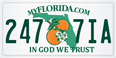 FL license plate 2477IA