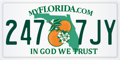 FL license plate 2477JY