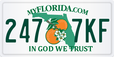 FL license plate 2477KF