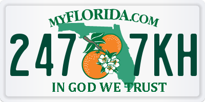 FL license plate 2477KH