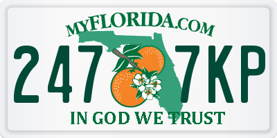 FL license plate 2477KP