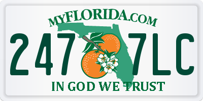 FL license plate 2477LC