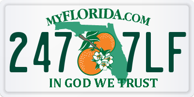 FL license plate 2477LF