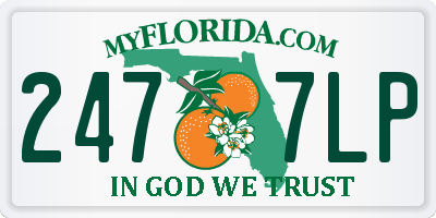 FL license plate 2477LP