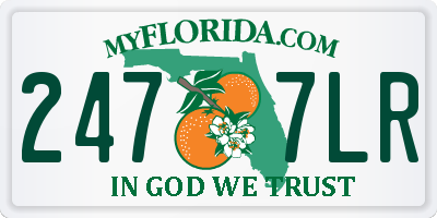 FL license plate 2477LR