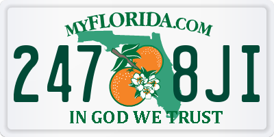 FL license plate 2478JI