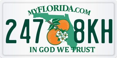 FL license plate 2478KH