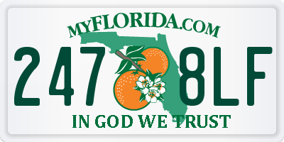 FL license plate 2478LF