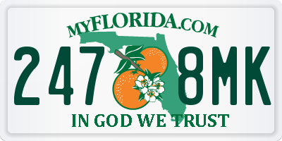 FL license plate 2478MK