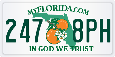 FL license plate 2478PH
