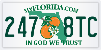 FL license plate 2478TC