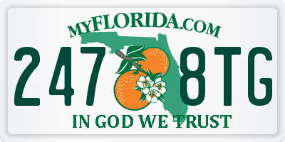 FL license plate 2478TG