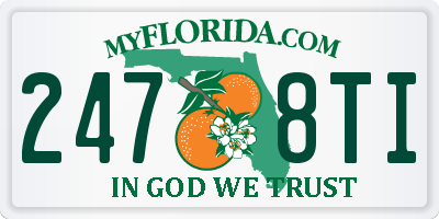 FL license plate 2478TI