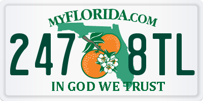 FL license plate 2478TL