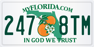 FL license plate 2478TM