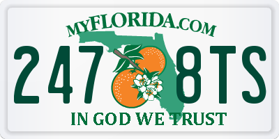 FL license plate 2478TS