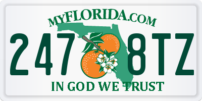 FL license plate 2478TZ