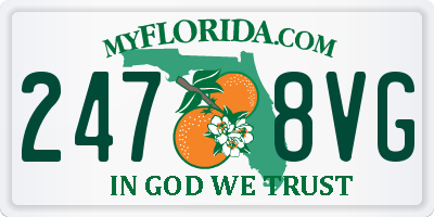 FL license plate 2478VG