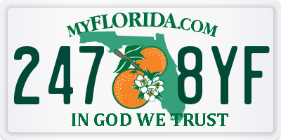FL license plate 2478YF