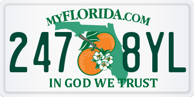 FL license plate 2478YL